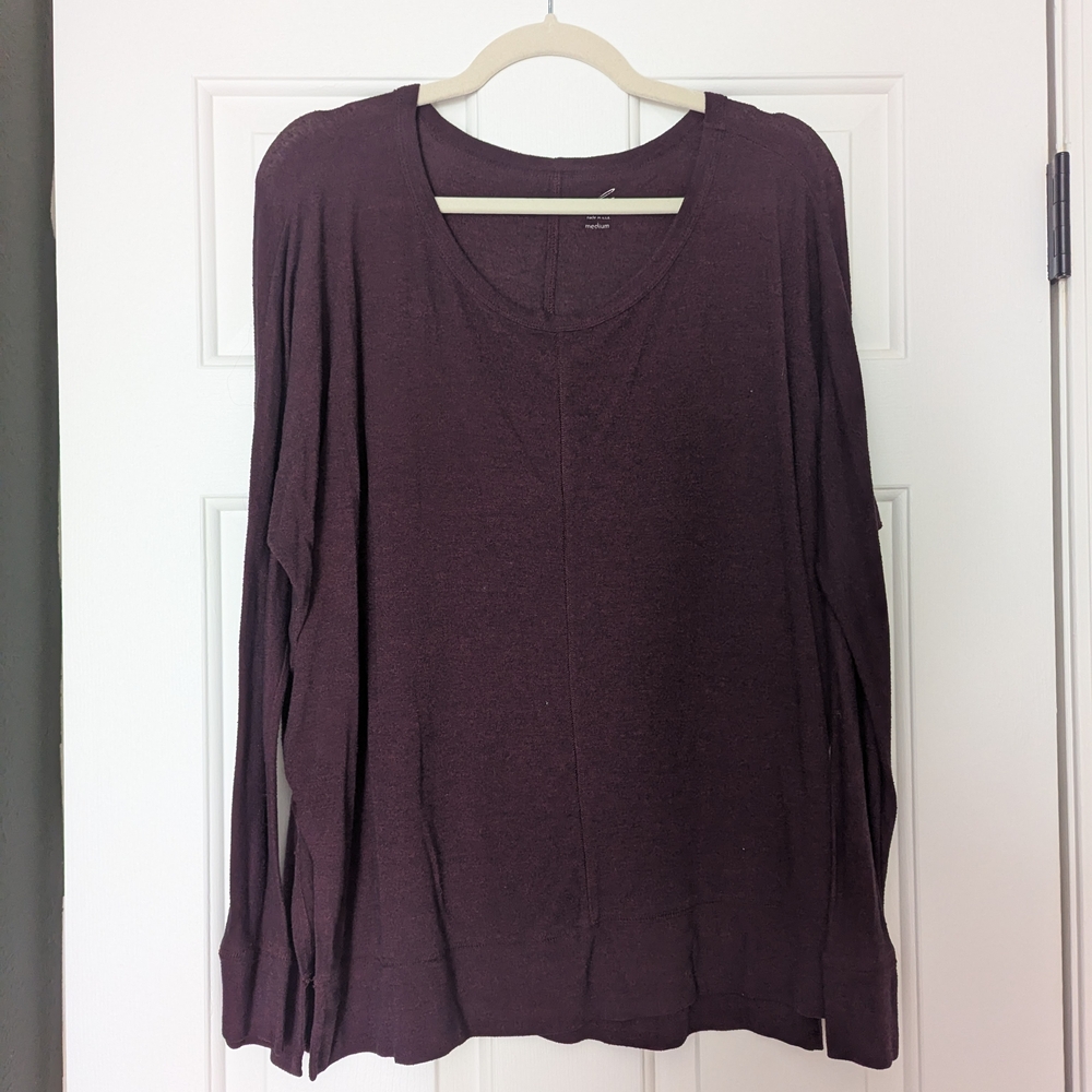 Alya Deep Purple Long Sleeve Top